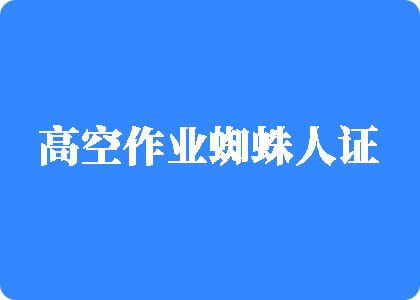 白虎操逼视频网站高空作业蜘蛛人证